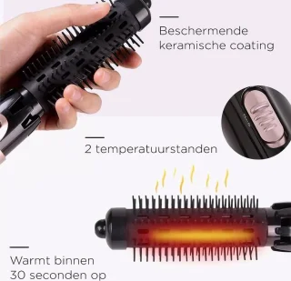 Elektrische Föhnborstel 4-in-1 Zwart
