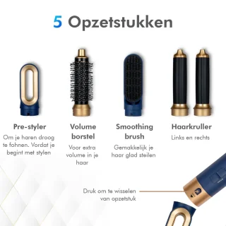 Equivera Multistyler 5-in-1 Krultang & Stijltang