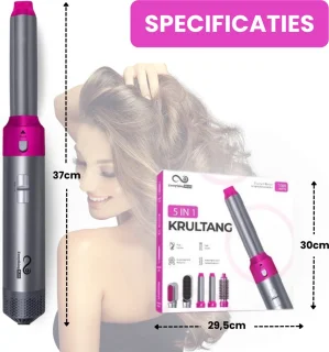 EverythingPlus Airstyler 5-in-1 Multistyler Roze