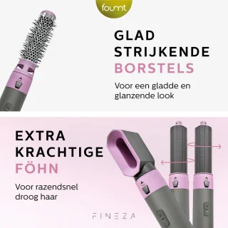 Fineza Airstyler 5-in-1 Krultang Zilver