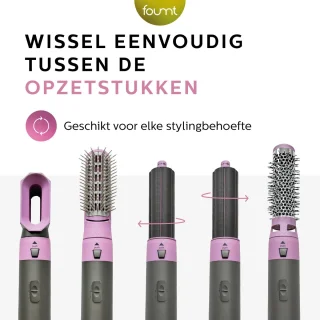 Fineza Airstyler 5-in-1 Krultang Zilver