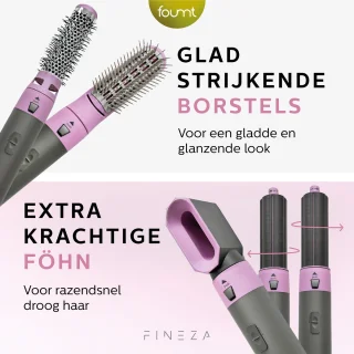 Fineza Airstyler 5-in-1 Krultang Zilver