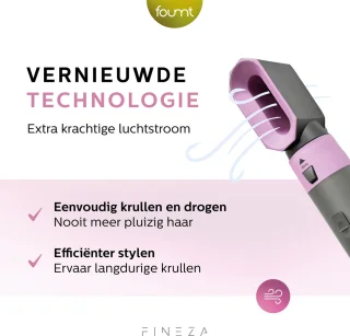 Fineza Airstyler 5-in-1 Krultang Zilver