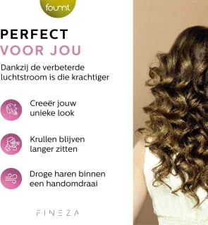 Fineza Airstyler 5-in-1 Krultang Zwart