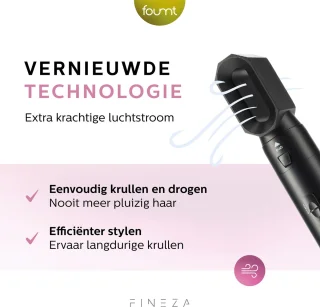 Fineza Airstyler 5-in-1 Krultang Zwart