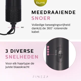 Fineza Airstyler 5-in-1 Krultang Zwart