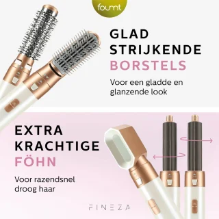 Fineza Airstyler 5-in-1 Multistyler Wit/Brons