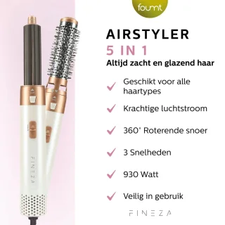 Fineza Airstyler 5-in-1 Multistyler Wit/Brons