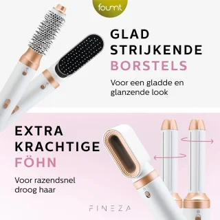 Fineza Airstyler 5-in-1 Multistyler Wit/Brons