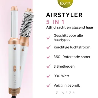 Fineza Airstyler 5-in-1 Multistyler Wit/Brons