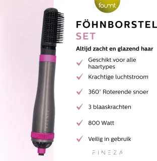 Fineza Hairwrap 5-in-1 Multistyler Zilver/Roze