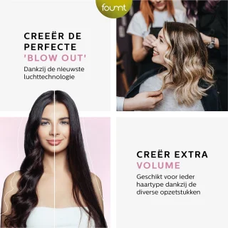Fineza Hairwrap 5-in-1 Multistyler Zilver/Roze