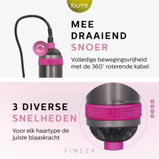 Fineza Hairwrap 5-in-1 Multistyler Zilver/Roze