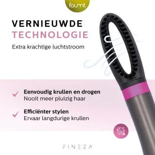 Fineza Hairwrap 5-in-1 Multistyler Zilver/Roze