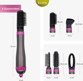 Fineza Hairwrap 5-in-1 Multistyler Zilver/Roze