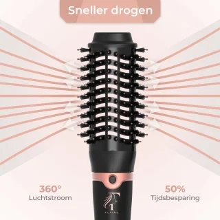 Flaire ROSÉ 3-in-1 Föhnborstel Zwart