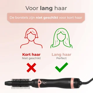 Flaire ROSÉ 3-in-1 Föhnborstel Zwart