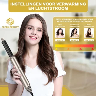 Fleau Beauty Föhnborstel PRO Edition 6-in-1 Grijs