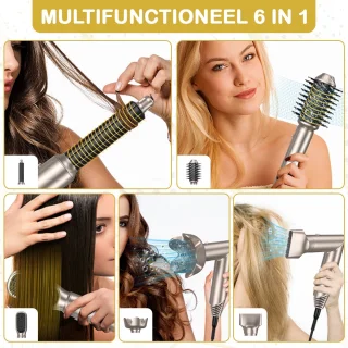Fleau Beauty Föhnborstel PRO Edition 6-in-1 Grijs