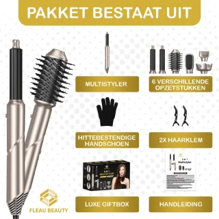 Fleau Beauty Föhnborstel PRO Edition 6-in-1 Grijs