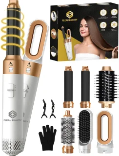 Fleau Beauty Föhnborstel PRO Edition 6-in-1 Wit