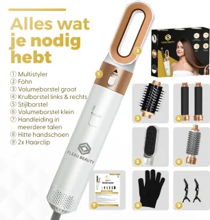 Fleau Beauty Föhnborstel PRO Edition 6-in-1 Wit