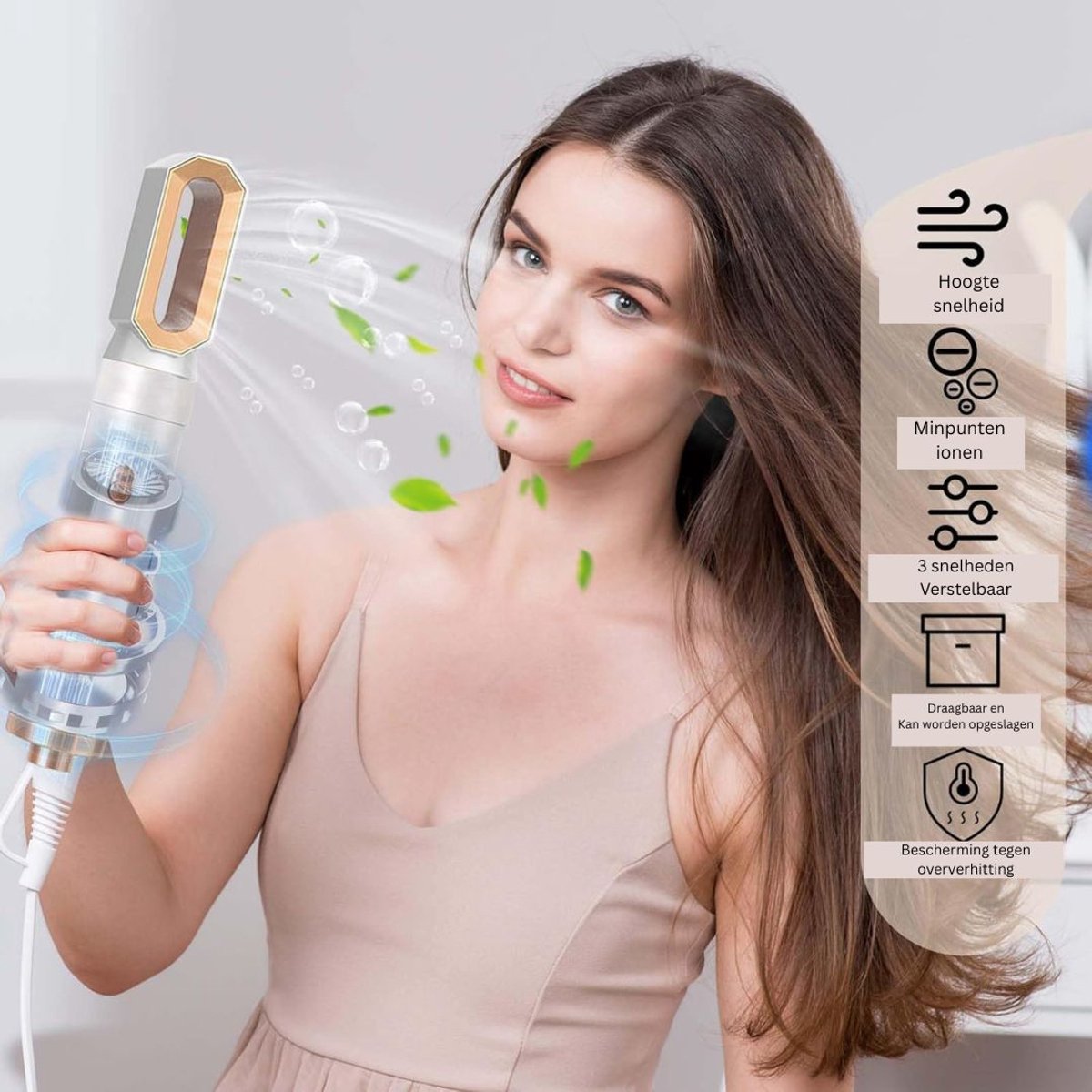 Wat vinden we goed aan de Fohnborstel Krulborstel Krultang 5-in-1 Wit Goud