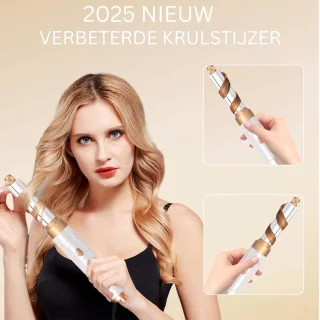 Fohnborstel Krulborstel Krultang 5-in-1 Wit Goud