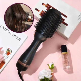 Frontalis Magic Brush Föhnborstel Zwart/Goud