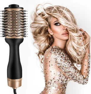 GinnComm Magic Brush Föhnborstel - Goud