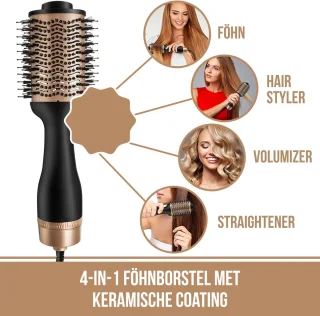 GinnComm Magic Brush Föhnborstel - Goud