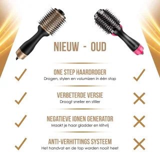 GinnComm Magic Brush Föhnborstel - Goud