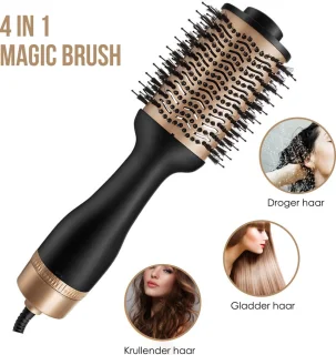 GinnComm Magic Brush Föhnborstel - Goud
