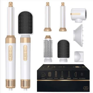 Golden Goods Föhnborstel 7-in-1 White/Gold
