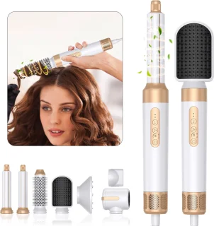Golden Goods Föhnborstel 7-in-1 White/Gold