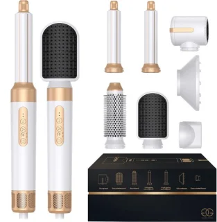 Golden Goods Föhnborstel 7-in-1 White/Gold