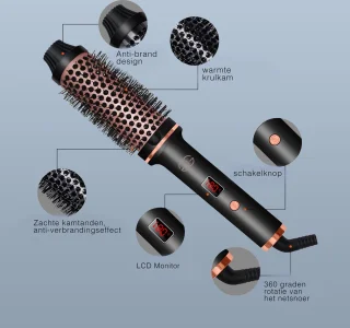 Golden Goods Thermal Brush 3-in-1 Keramische Ronde Borstel 40MM