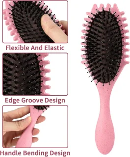 Haarborstel en hoofdhuidmassager