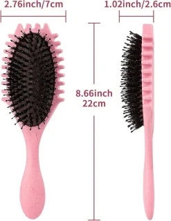 Haarborstel en hoofdhuidmassager
