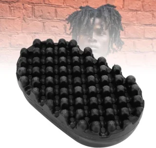 Haarborstel voor Afro-krullen - Zwart - Rubber