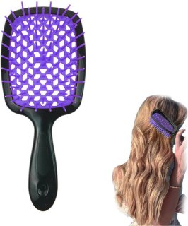 De Haarborstel Zwart/Paars in één oogopslag