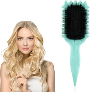 Haarstylingborstel zwart - professionele kruldefiniërende borstel voor dames