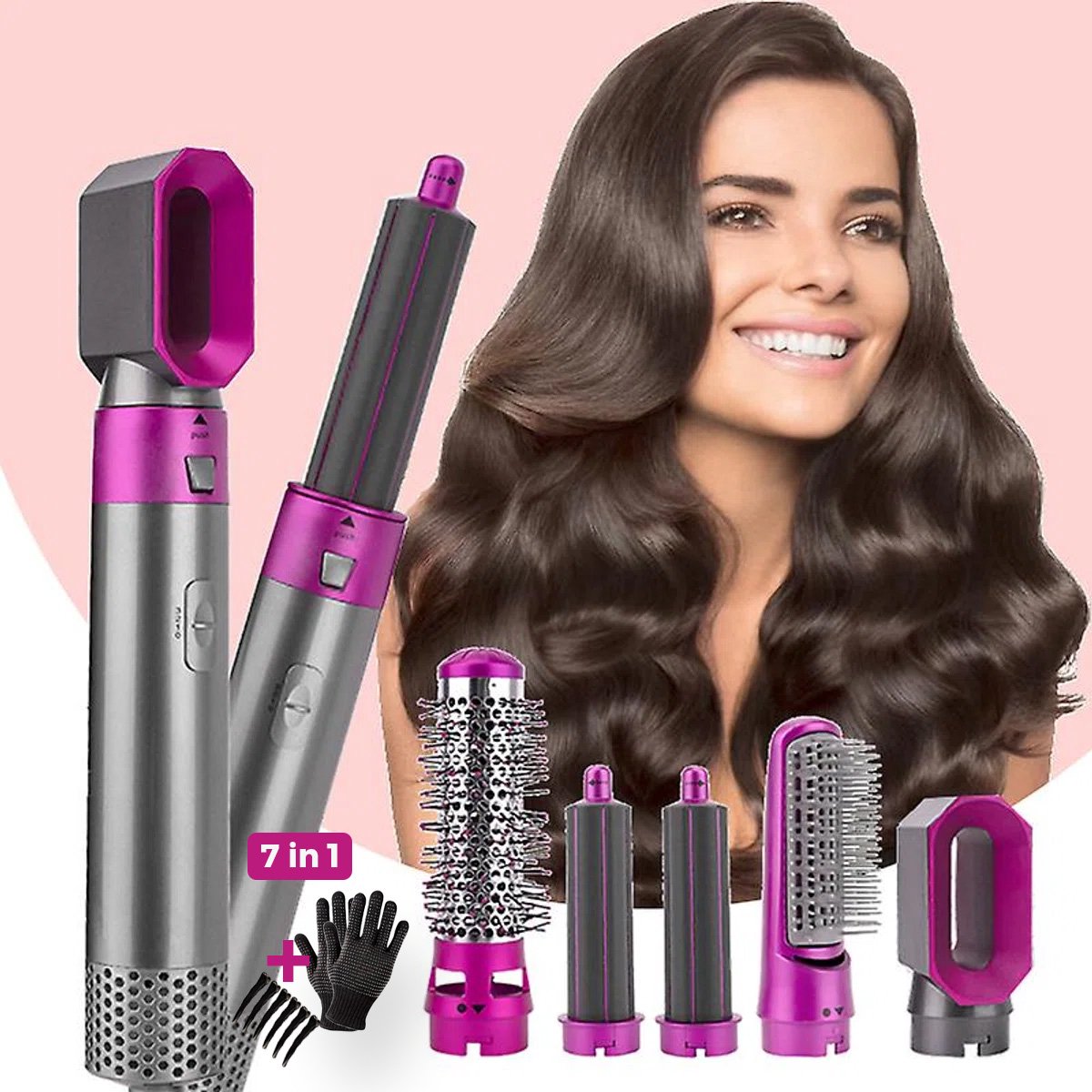 De Hair Dryer Brush Set 5in1 Haardroger Multistyler in één oogopslag