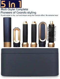 Hairwrap 5‑in‑1 Multistyler - Zwart/Goud