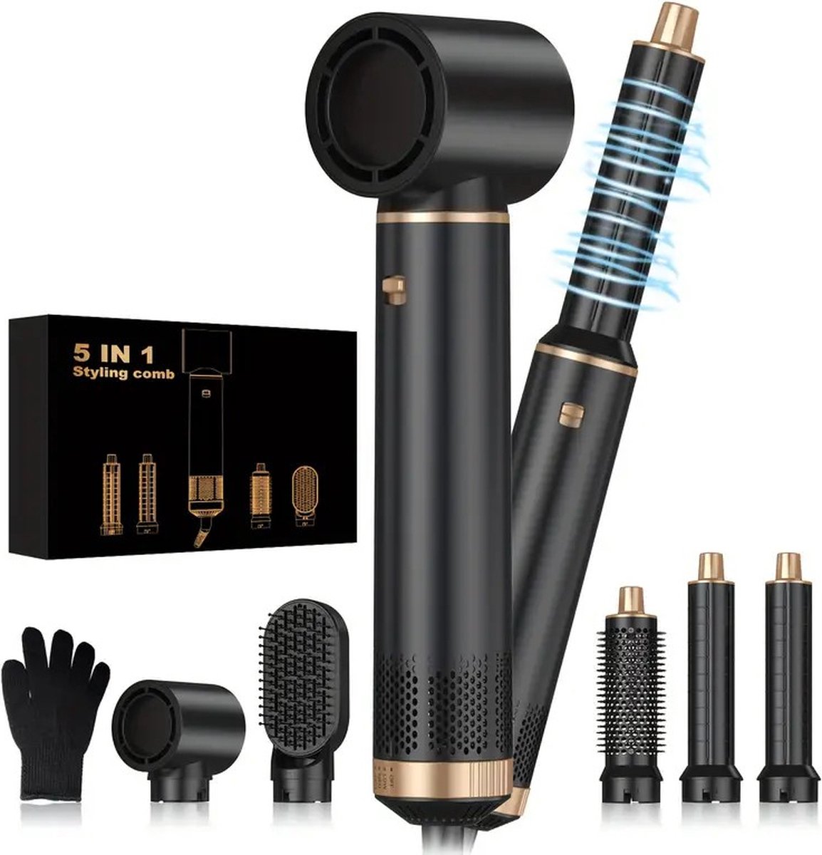 De Hairwrap Airstyler 5-in-1 Multistyler in één oogopslag