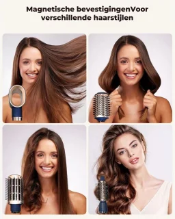 Hairwrap Airstyler Heteluchtborstel Goud/Zwart