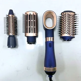 Hairwrap Airstyler Heteluchtborstel Goud/Zwart