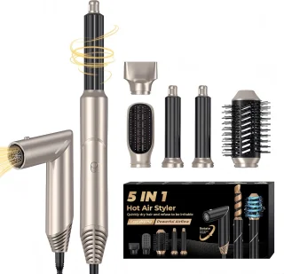 Hairwrap Airstyler Warmteborstel voor Kort en Lang Haar