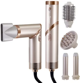 Hatteker Multistyler 5-in-1 - haardroger, föhnborstel en krultang