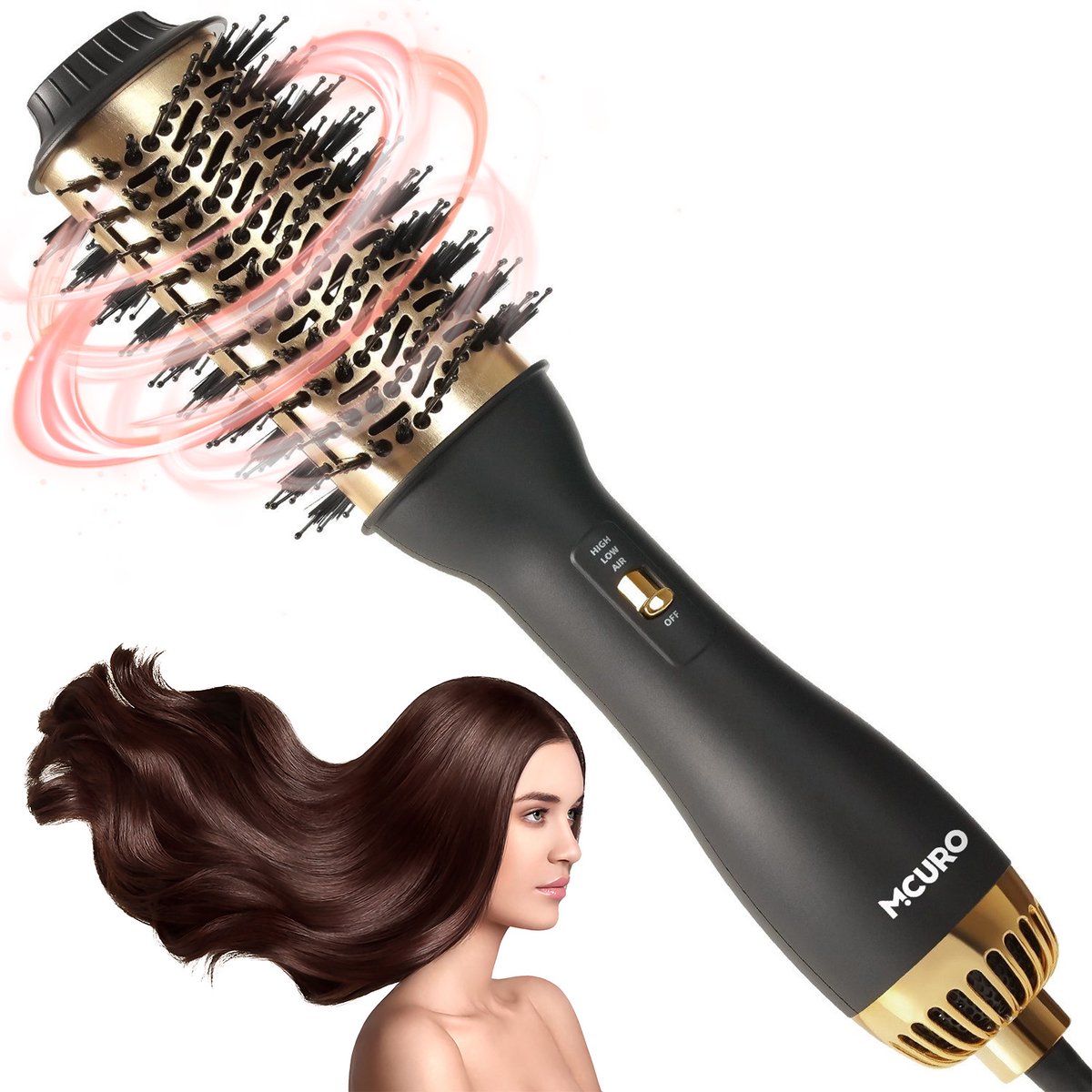 De HAUSS SPOLE 4-in-1 Fohnborstel Zwart in één oogopslag